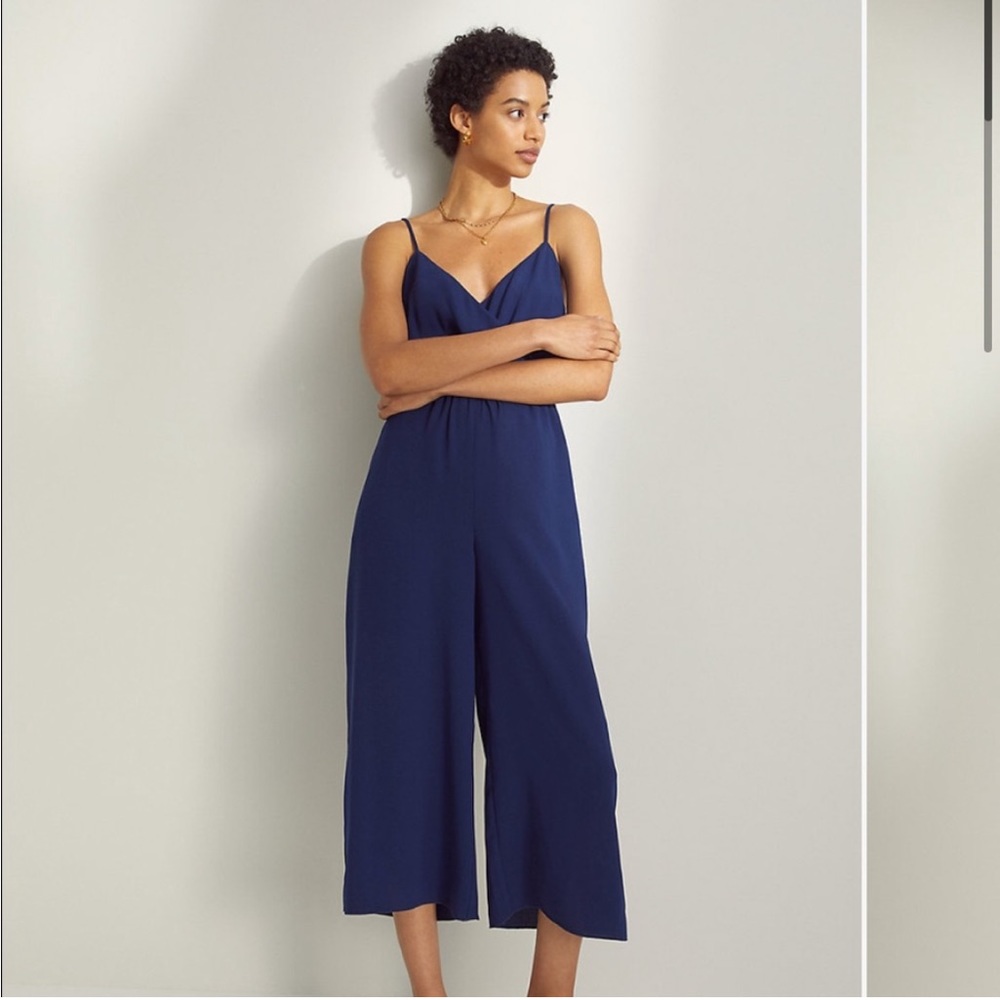 Aritzia Wilfred Navy Jumpsuit